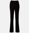 Etro High-rise Wool Flared Pants In Black