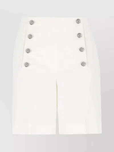 ETRO HIGH WAIST BUTTON DETAILED SHORTS WITH POCKETS