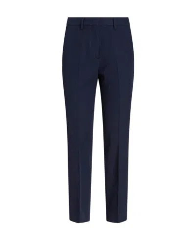 Etro High-waist Cropped Trousers In Black