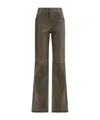 Etro High-waist Flared Leg Pants In Gray