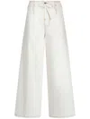 Etro Wide-leg Denim Jeans With High Waist In White