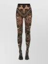 Etro Wolford Tights With Paisley Tattoo Pattern