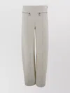 Etro High Waist Straight Cut Wool Trousers