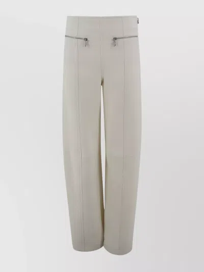 Etro High Waist Straight Cut Wool Trousers
