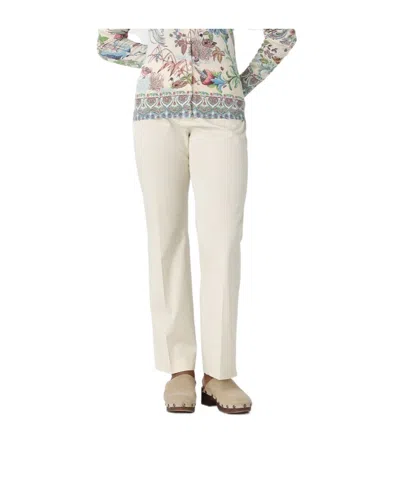 Etro High-waisted Casual Pants In Animal Print