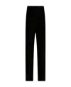 Etro Mid-rise Velvet Straight-leg Pants In Black
