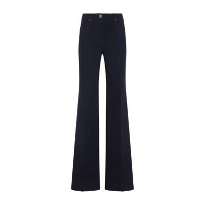 Etro High-waisted Flared Denim Jeans In Black