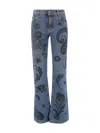 Etro High-waisted Flared Jeans In Blue