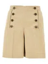 Etro High-waisted Shorts In Neutrals