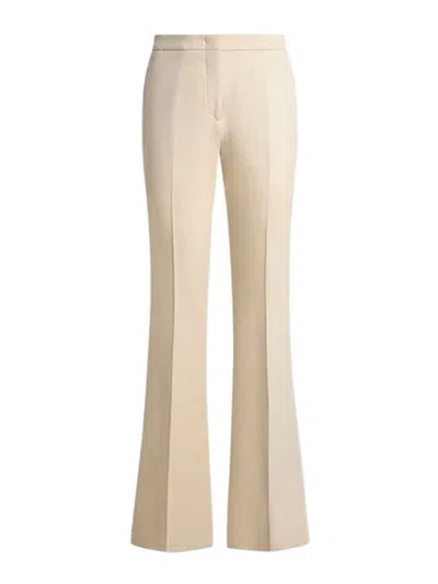 Etro High-waisted Zip-up Flared Trousers In Neutral