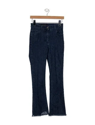 Pre-owned Etro High-rise Flared Jeans In Blue