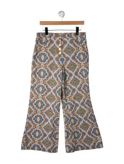 Pre-owned Etro High-rise Flared Jeans In Blue