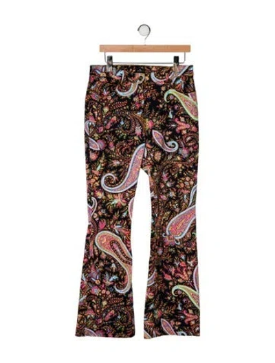 Pre-owned Etro High-rise Flared Jeans In Multi
