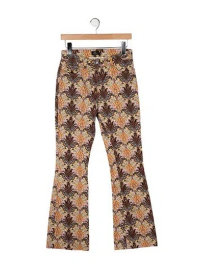 Pre-owned Etro High-rise Flared Jeans In Multi