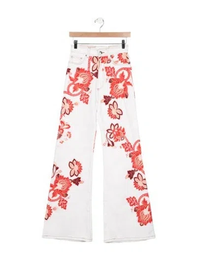 Pre-owned Etro High-rise Flared Jeans In Multi