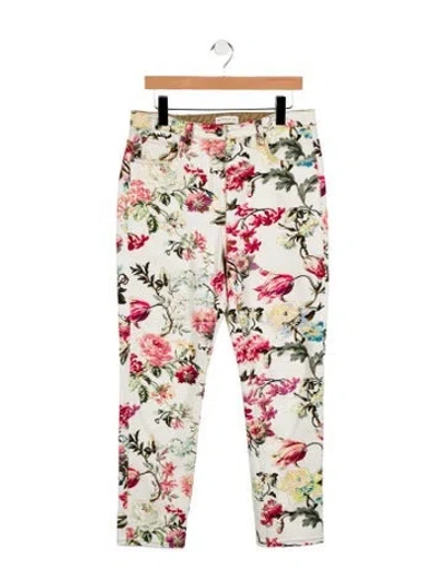 Pre-owned Etro High-rise Straight Leg Jeans In Multi