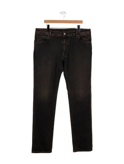 Pre-owned Etro High-rise Straight Leg Jeans W/ Tags In Black