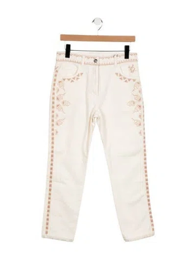 Pre-owned Etro High-rise Straight Leg Jeans W/ Tags In White