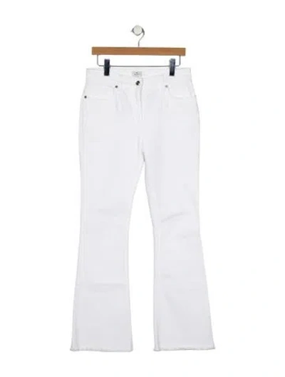 Pre-owned Etro High-rise Straight Leg Jeans In White