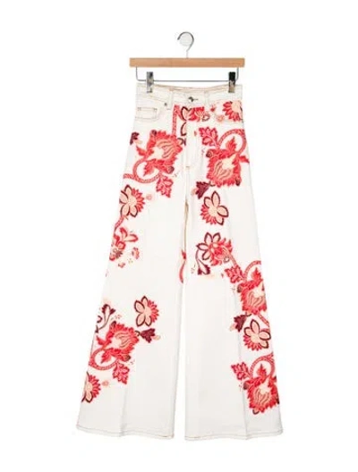 Pre-owned Etro High-rise Wide Leg Jeans In Neutral