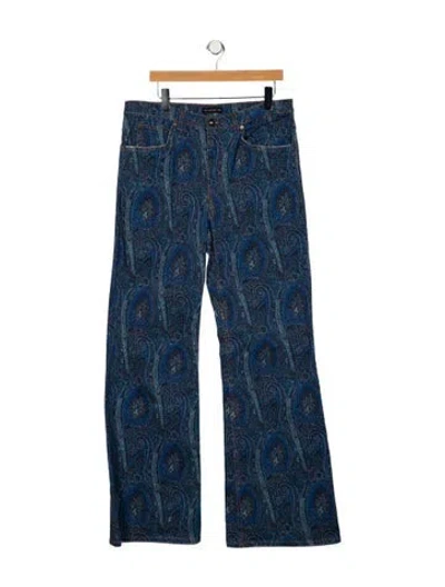 Pre-owned Etro High-rise Wide Leg Jeans W/ Tags In Blue