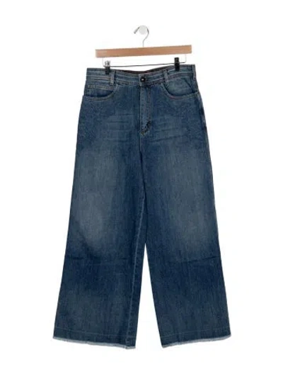 Pre-owned Etro High-rise Wide Leg Jeans W/ Tags In Blue