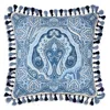 Etro Hoa Cushion With Passementerie In Blue