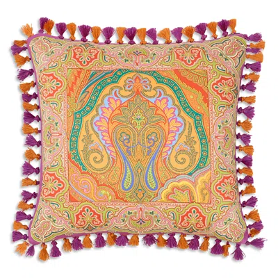 Etro Hoa Cushion With Passementerie In Multi