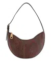 Etro Hobo Essential Small Shoulder Bag In Brown