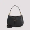 Etro Buckle-fastening Extra-large Leather Shoulder Bag In Black