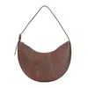 Etro Medium Paisley Leather Shoulder Bag In Brown
