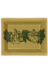Etro Home Amanti-motif Porcelain Tray In Yellow
