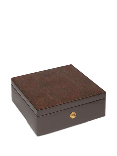 Etro Home Arnica Chess Box Set (29cm X 29cm) In Brown