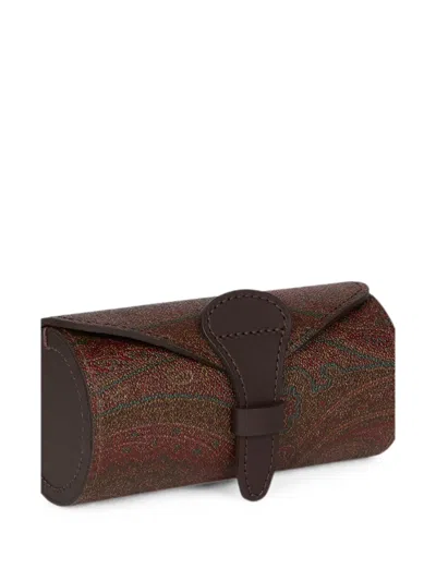 Etro Home Arnica Paisley Watch Tube In Burgundy