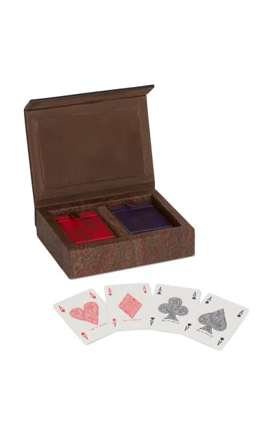 Etro Home - Arnica Scala 40 Playing Cards Box - Red