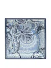 Etro Home Bloom Square Trinket Tray In Blue