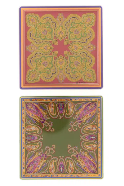 Etro Home Bottle Pad Set In Multi