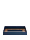 Etro Home Cachemire Rectangular Large Tray In Blue