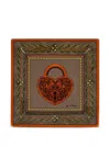 Etro Home Ceramic Tray (20cm X 20cm) In Multi
