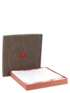 Etro Home Dafne Towels White In Brown