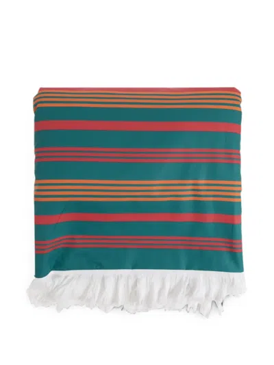 Etro Home Double-sided Fringed Beach Towel In Multi