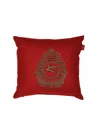 Etro Home Embroidered Cushion 45x45 In Red