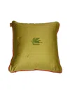 Etro Home Embroidered Cushion With Cord 45x45 In Multicolour