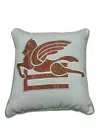 ETRO HOME EMBROIDERED CUSHION WITH CORD