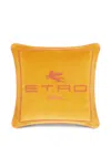 Etro Home Embroidered-pegaso Cushion (45cm X 45cm) In Yellow