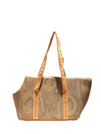 Etro Home Fausse Dog Carrier In Nude & Neutrals