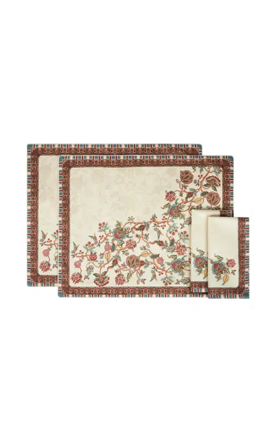 Etro Home - Fleur Tablemats + Napkins; Set By 2 - Print