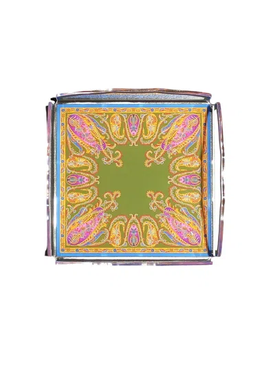 Etro Home Jaipur Tray 17x17 In Multicolour
