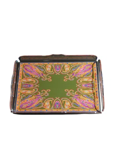 Etro Home Jaipur Tray 42x28 In Multicolour