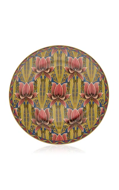 Etro Home - Liberty Decorative Plate; Set By 2 - Dark Green